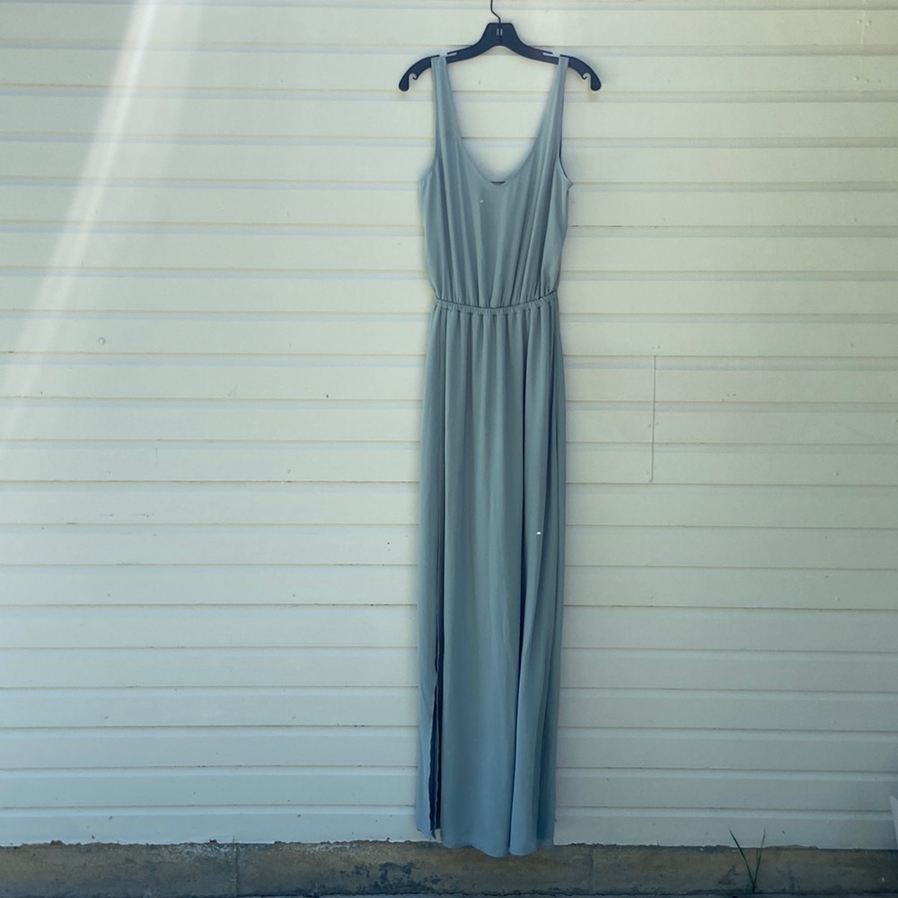 Show Me Your MuMu Kendall Maxi Dress Silver Sage - Picture 2 of 9